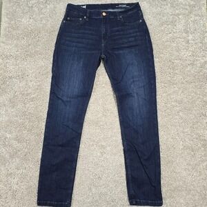Mugsy Mens Dark Wash Stretch Straight Leg‎ Jeans Size 35x34 (fits 32x32) Casual